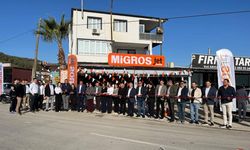 KAŞ'lN YEŞİLKÖY MAHALLESİ'NDE MİGROS AÇlLDl