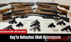 KAŞ JANDARMASlNDAN RUHSATSIZ SİLAH OPERASYONU