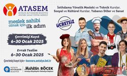 ATASEM'İN MESLEK VE HOBİ KURSLARINA KAYITLAR BAŞLIYOR