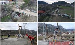 KAŞ BELEDİYESİNDEN MAHALLEYE KÖPRÜ