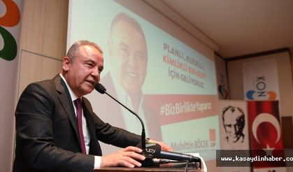 CHP BÜYÜKŞEHİR BELEDİYE BAŞKAN ADAYI BÖCEK; “YERELDEN KALKINACAĞIZ ”  