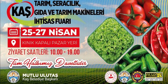 KAŞ TARIM FUARI BAŞLIYOR