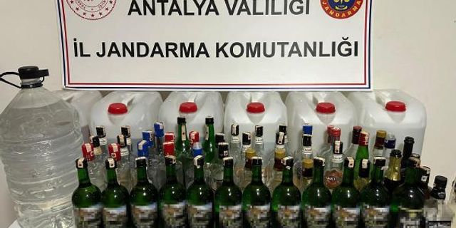 JANDARMADAN SAHTE İÇKİ OPERASYONU