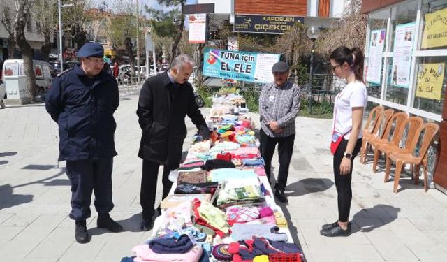 SMA'LI TORUNU İÇİN STANT AÇTI