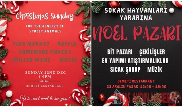 KAŞ'TA PAZAR GÜNÜ YENİ YlL  KERMESİNE DAVET