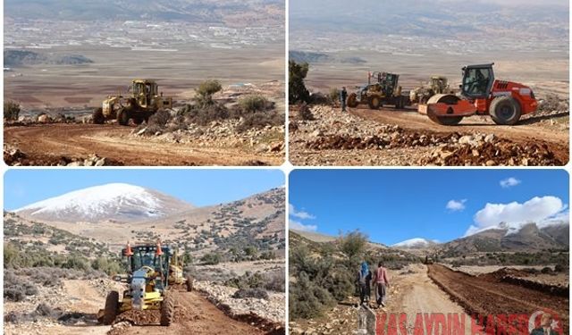 DEV KAYALAR PARÇALANARAK YOL GENİŞLETİLİYOR