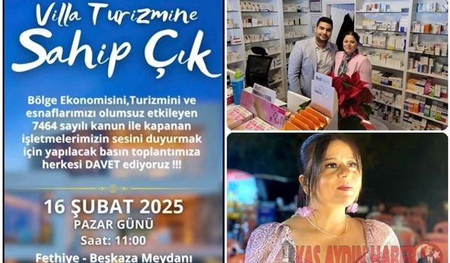 FETHİYE'DE VİLLA TURİZMİNE SAHİP ÇlK TOPLANTISINA DAVET