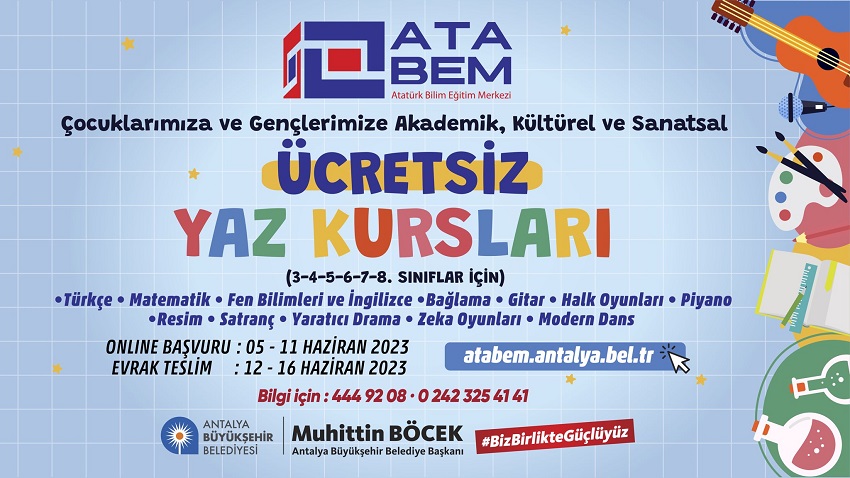 ATABEM YAZ KURS KAYITLARI BAŞLIYOR (1)