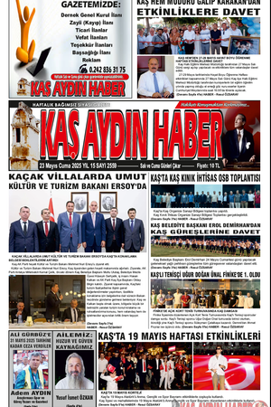 23 Mayıs Salı 2025 YIL 15 SAYI 2559